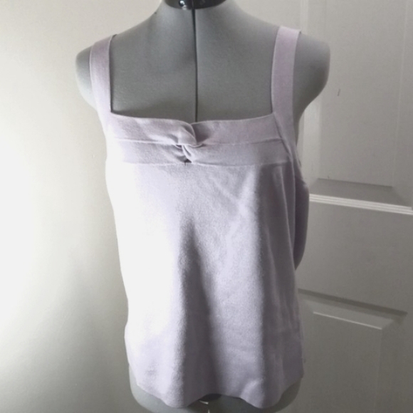 Sigrid Olsen Collection Tops - NWT Sigrid Olsen Collection, Lilac, Square Neck Sleeveless  SilkTop, Sz L